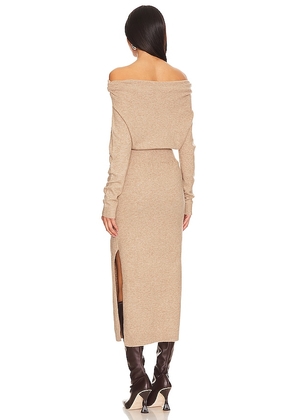 ASTR the Label Cora Sweater Dress in Taupe. Size XL. Also in M.