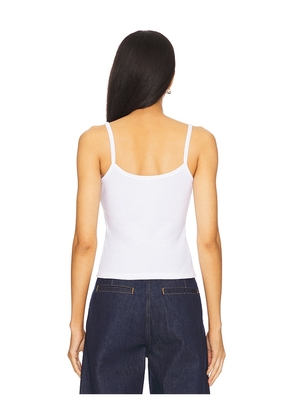 COTTON CITIZEN Verona Spaghetti Tank Top in White. Size L. Also in M.