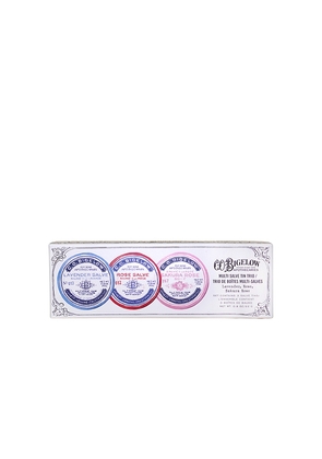 C.O. Bigelow Lip Salve Tin Trio in Beauty: NA.