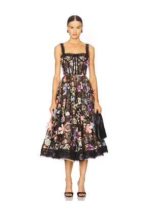 Bronx and Banco Amanda Midi Dress in Black. Size L. Also in XL.