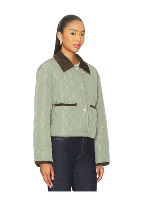 Elodie the Label Elodie Nina Quilted Jacket in Green. Size M. Also in L, S, XL.