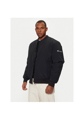 Champion Black Polyamide Bomber - S