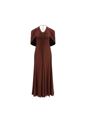 Self-Portrait Brown Viscose Casual Dress - 10