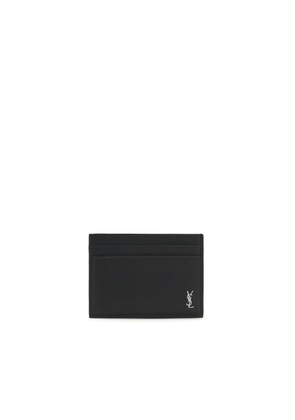 Saint Laurent Black Calf Leather Bos Taurus Wallet