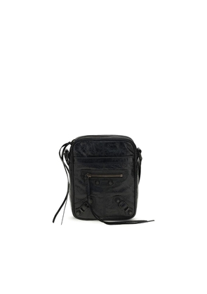 Balenciaga Black Lamb Ovis Aries Aries Shoulder Bag