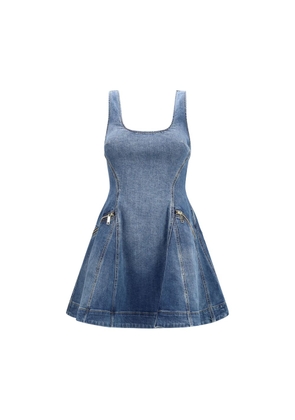 Self-Portrait Blue Cotton Casual Dress - 10