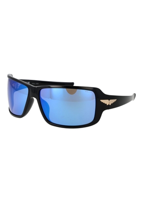 Police Black Plastic Sunglasses