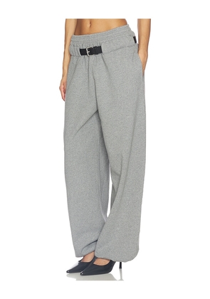 Alexander Wang Belted Sweatpant in Grey. Size S. Also in M, XS.