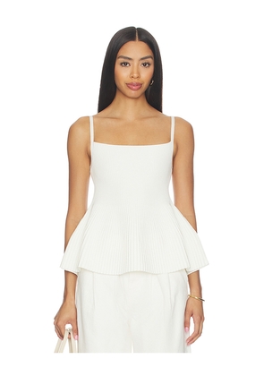 DL1961 Peplum Tank Top in White. Size XS. Also in S, M, L.