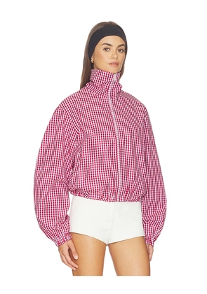 Amanda Uprichard Como Bomber Jacket in Red. Size XS. Also in S.