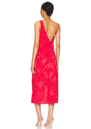 For Love & Lemons Ilana Midi Dress in Red. Size XS. Also in L.