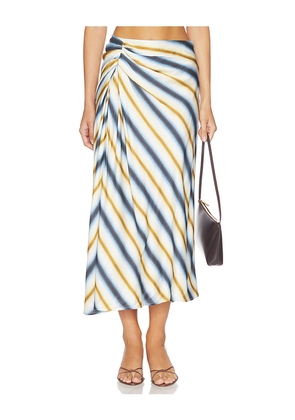 A.L.C. Jean Skirt in Navy,Brown. Size 0. Also in 2, 4, 6, 8, 10.