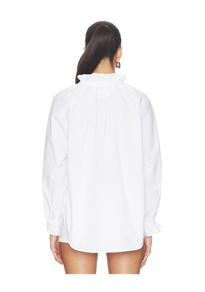 Citizens of Humanity Loretta Ruffle Top in White. Size XS. Also in S, M, L.