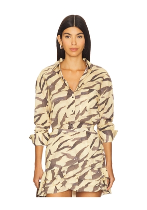 IRO Deriana Top in Brown. Size 36/4. Also in 38/6.