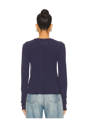 Free People x We The Free Nova Tee Long Sleeve In Peacoat in Navy. Size M. Also in XS, S, L.