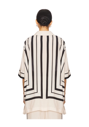 SIMKHAI Bowman Oversized Button Down Shirt in Neutral. Size S. Also in XS.