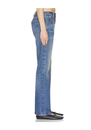 FRAME The Drop Trouser Jeans in Blue. Size 25. Also in 27, 28, 29, 30, 32, 34.