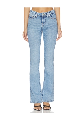 Good American Good Low Rise Boot Jeans in Blue. Size 00. Also in 2, 4, 6, 8, 10, 12, 14, 18, 20.