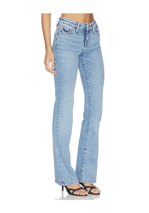 Good American Good Low Rise Boot Jeans in Blue. Size 00. Also in 2, 4, 6, 8, 10, 12, 14, 18, 20.