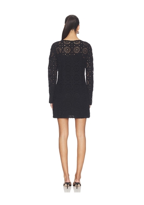 FRAME The Crochet Keyhole Dress in Black. Size XS. Also in S, M, L.