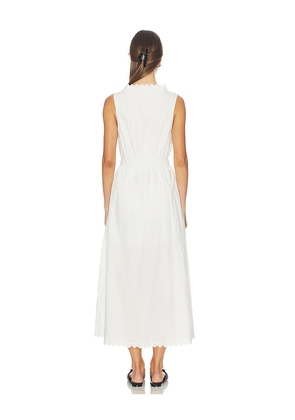 FRAME The Serene Midi Dress in White. Size XS. Also in M.