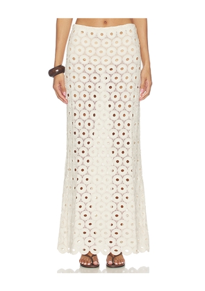 JBQ Maud Skirt in Cream. Size XS. Also in S, M, L.