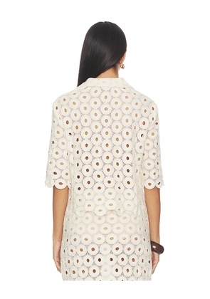 JBQ Braydon Top in Cream. Size XS. Also in S, M, L.