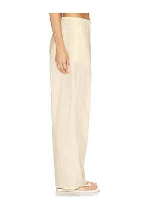 Good American Poplin Pull On Pants in Lemon. Size XS. Also in S, M, L, XL, XXL.
