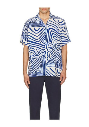 OAS Eldovado Viscose Shirt in Blue. Size S. Also in L, M, XL/1X.