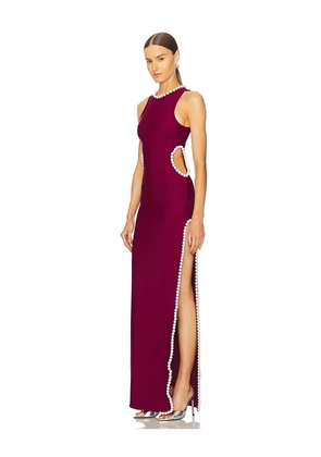 Mariandree Gaitan Kelly Dress in Wine. Size S. Also in XS.