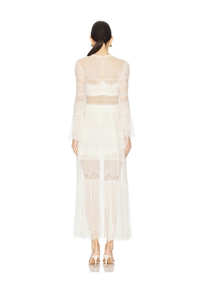 LoveShackFancy Rosney Dress in Ivory. Size 0. Also in 8.
