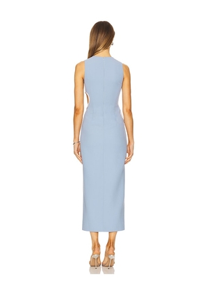 MARIANNA SENCHINA First Kiss Midi Dress in Blue. Size M. Also in XS, L.
