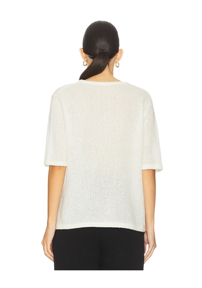 Lisa Yang Cecelia T-shirt in Cream. Size 2. Also in 1.