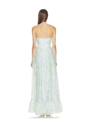 Katie May Isola Gown in Baby Blue,Green. Size XS. Also in S, M, XL.