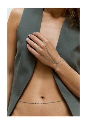 NAiiA x REVOLVE Turquoise Link Hand Chain in Teal.