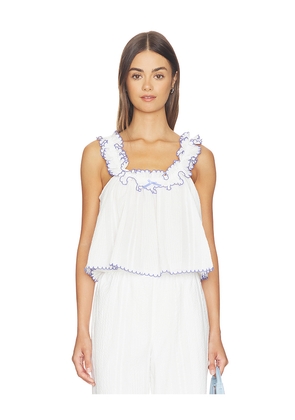 MAJORELLE Klarissa Top in White. Size XXS. Also in XS, S, M, L, XL.
