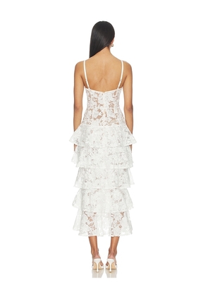 Nadine Merabi Saffron White Dress in White. Size 2/XS. Also in 4/S, 6/SM, 8/M, 10/L.