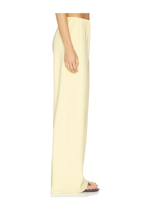La Ligne Crepe Colby Pants in Lemon. Size XXS. Also in L, XL.