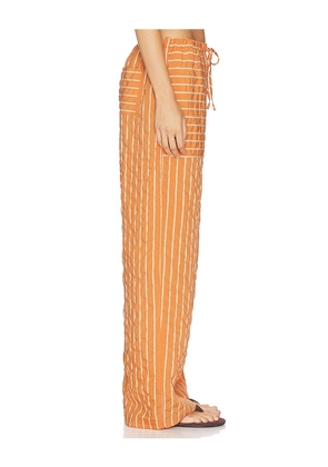 La Ligne Drawstring Pull On Pant in Orange. Size XXS. Also in XL.