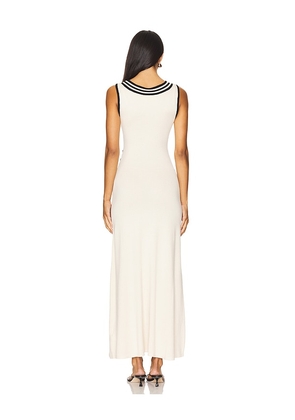 SOVERE Swell Knit Dress in White. Size S. Also in L, M, XL.