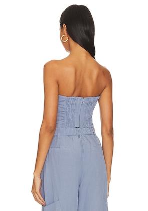 SOVERE Nouvelle Bustier in Blue. Size S. Also in XS, M.