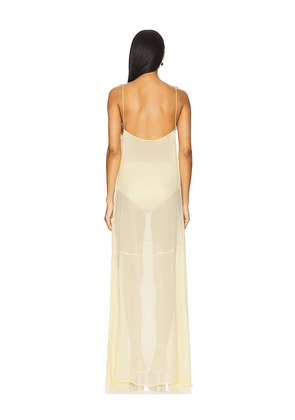 SWF Two Piece Sheer Slip in Lemon. Size M. Also in L.