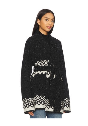 Tularosa Adley Fairisle Cardigan in Black. Size XS. Also in S.