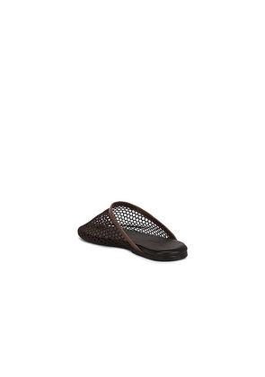 Tony Bianco Minaj Flat in Chocolate. Size 6. Also in 5, 5.5, 6.5, 7, 7.5, 8, 8.5, 9, 9.5, 10.