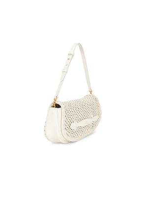 Polo Ralph Lauren Leather Long Flap Clutch Large in Ivory.