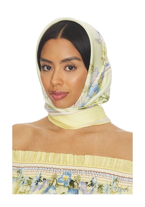 self-portrait Yellow Floral Scarf in Lemon.