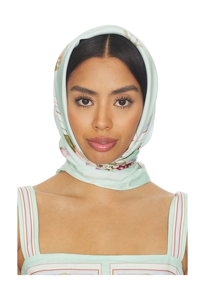 self-portrait Mint Floral Scarf in Mint.