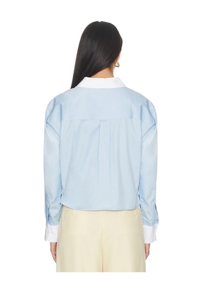 Sold Out NYC The Cropped Everything Shirt in Baby Blue. Size XS. Also in M, L.