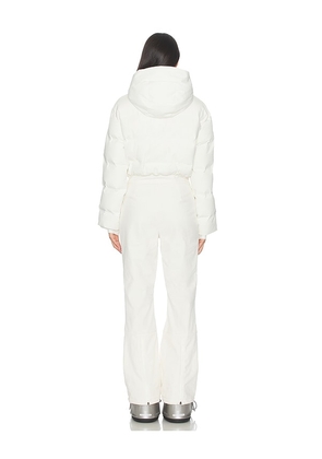 We Norwegians Aurora Ski Suit in White. Size S. Also in M.