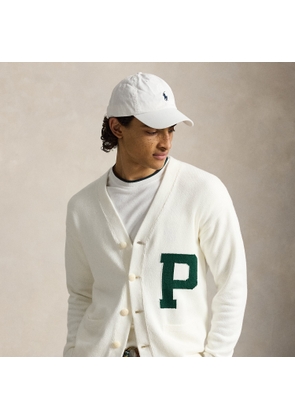 Relaxed Fit Cotton Letter Cardigan